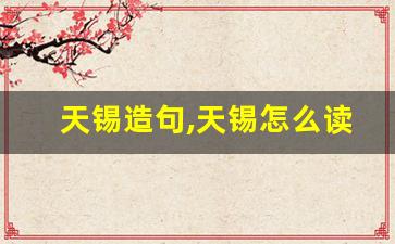 天锡造句,天锡怎么读,天锡的意思,天锡的组词-第1张图片-我的生活随想