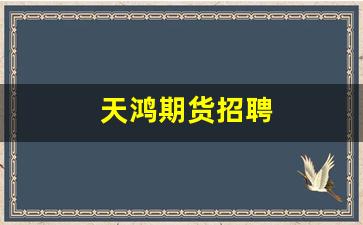 天鸿期货招聘(天鸿期货招聘电话)_https://www.xzdzcjn.com_深交所_第1张