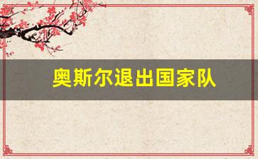 奥斯尔退出国家队-奥斯科尔