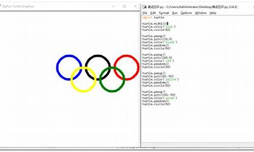 奥运五环代码python_奥运五环编程代码可复制环环相扣