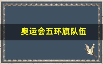 奥运会会旗五环-奥运会五环旗队伍