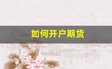 如何开户期货(炒期货最低需要多少钱开户)_https://www.xzdzcjn.com_北交所_第1张