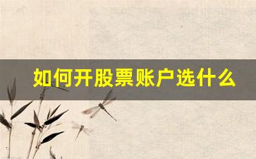 如何开股票账户选什么证券公司的(股票开户怎么选证券)_https://www.hangfeite.com_上交所_第1张