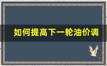 提升油价的坏处-如何提高下一轮油价调整