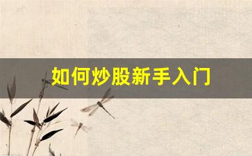 如何炒股新手入门(如何炒股新手入门教程)_https://www.jianghaiboli.com_期货_第1张