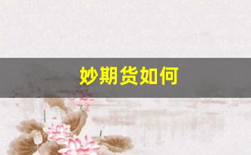 妙期货如何(期货怎么操作)_https://www.wanyuyiyao.com_北交所_第1张