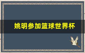 姚明举办的篮球赛-姚明参加篮球世界杯