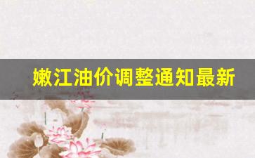 嫩江油价调整通知最新-嫩江油价调整通知最新公告