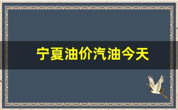 宁夏油价汽油今天-宁夏油价汽油今天价格