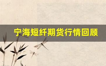宁海短纤期货行情回顾(金投网短纤期货行情)_https://www.senxinmaoyi.com_快递查询_第1张