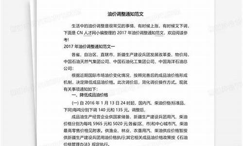 安丘油价调整通知最新_安丘油价调整通知