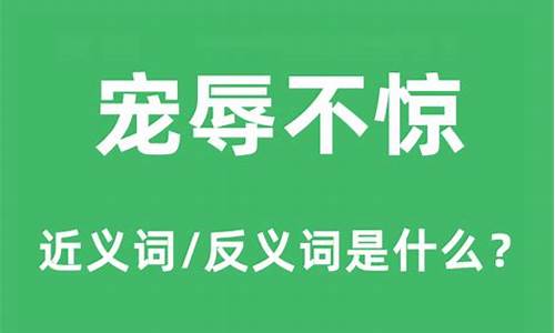 宠辱不惊的近义词成语有哪些-宠辱不惊的近义词