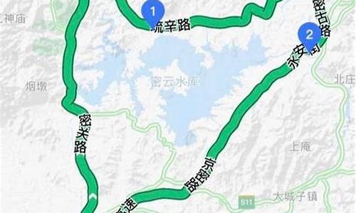 密云水库旅游路线图,密云水库旅游路线