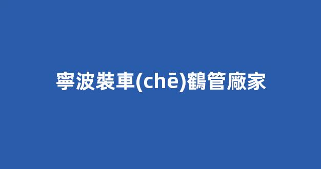 寧波裝車(chē)鶴管廠家(寧波鶴管價(jià)格)(1)