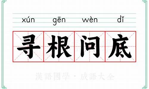 成语寻根问底什么意思-寻根问底的寻什么意思