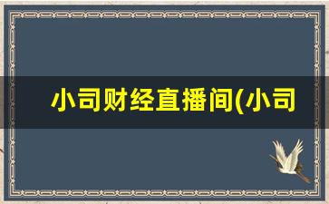 小司财经直播间(小司财经直播间怎么进)(小司聊理财2020)_https://www.ccit-cctv.com_创业板_第1张