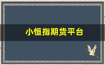 小恒指期货平台(小恒指期货平台HKEXHSI)_https://www.gfdzclz.com_创业板_第1张