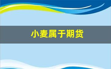 小麦属于期货(小麦期货是哪个交易所)_https://www.hhem8.com_北交所_第1张