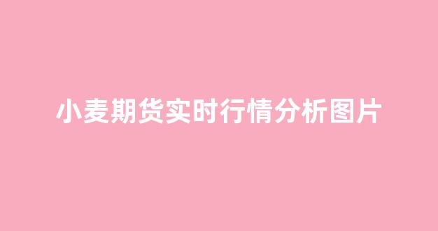 小麦期货实时行情分析图片(小麦期货实时行情分析图片最新)_https://www.gdbxwh.com_代运营_第1张