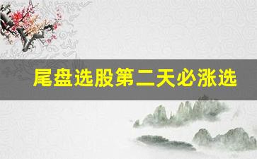 尾盘选股第二天必涨选股法(尾盘选股指标公式源代码)_https://www.syklpowerbike.com_北交所_第1张