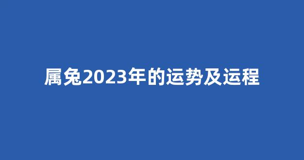 属兔2023年的运势及运程(属兔2025年的运势及运程)-第1张图片-闻话人
