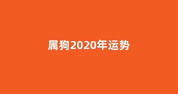 属狗2020年运势(2025年属狗1970年运势)-第1张图片-闻话人