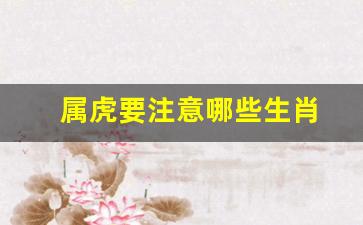 属虎要注意哪些生肖呢-属虎要注意哪些生肖