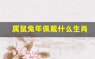 属鼠兔年佩戴什么生肖-属兔带老鼠饰品