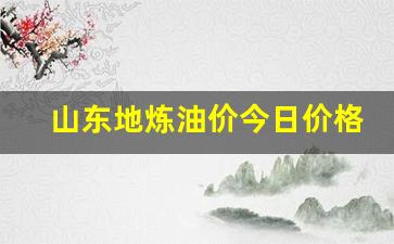 今日山东地炼油价最新价格-山东地炼油价今