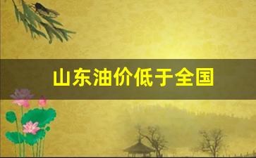 山东油价上涨原因_山东油价低于全国