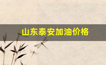 山东泰安加油价格-泰安加油站优惠排行
