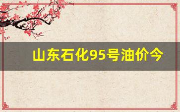 山东石化95的油怎么样-山东石化95号油价今日