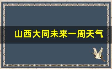 山西大同未来一周天气预报30天最新通知_山西大同未来三天天气