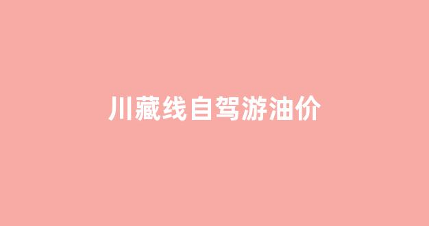 川藏线自驾游油价_川藏线油耗实测