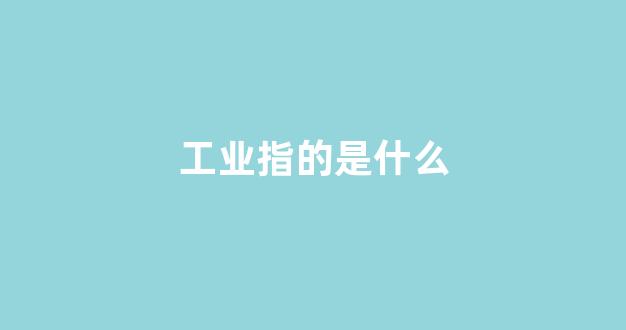 工业指的是什么(非普工业指的是什么)_https://www.wanyuyiyao.com_北交所_第1张