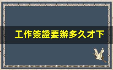 工作簽證辦理流程解析，辦理時間及所需材料一覽