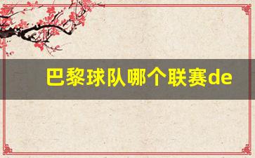 巴黎球队球员名单-巴黎球队哪个联赛de