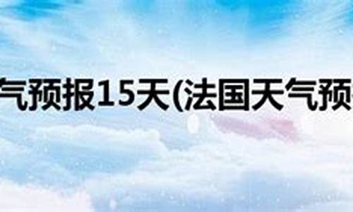 巴黎天气预报15天准确率高_巴黎的天气预