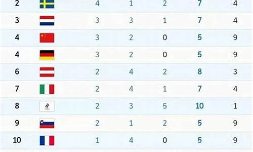 平昌冬奥会奖牌排名_平昌冬奥会奖牌榜排名第一的国家