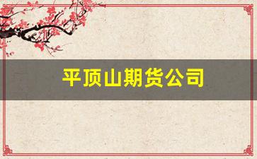 平顶山期货公司(河南省平顶山金韵期货)_https://www.gfdzclz.com_北交所_第1张