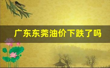 东莞的油价是多少钱-广东东莞油价下跌了吗