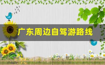 广东周边自驾游景点-广东周边自驾游路线