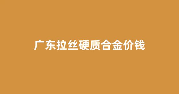 金属拉丝工艺视频_广东拉丝硬质合金价钱