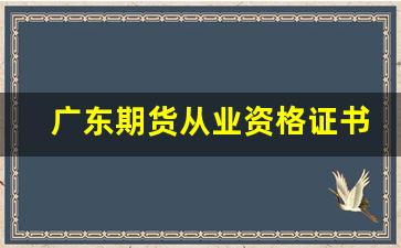 广东期货从业资格证书领取(期货从业资格证书报考条件)_https://www.gen-fastener.com_大商所_第1张