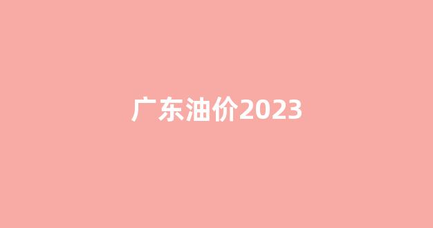 广东油价2023_广东油价2024年4月什么时候跌
