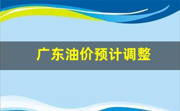 广东油价趋势-广东油价预计调整