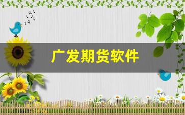 广发期货软件(广发期货软件怎么设置止损)_https://www.dcjwmf.com_上期所_第1张