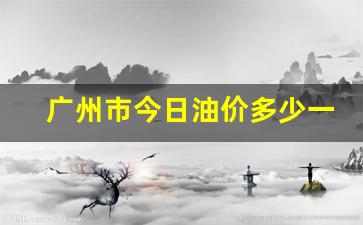 广州市今日油价多少一升最新价格-广州市今日油价多少一升?