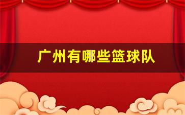 广州有哪些篮球队-广州有哪些篮球队