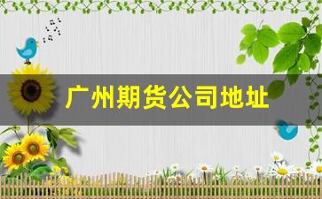 广州期货公司地址(广州期货公司地址电话)_https://www.haiwangdasha.com_上期能源_第1张